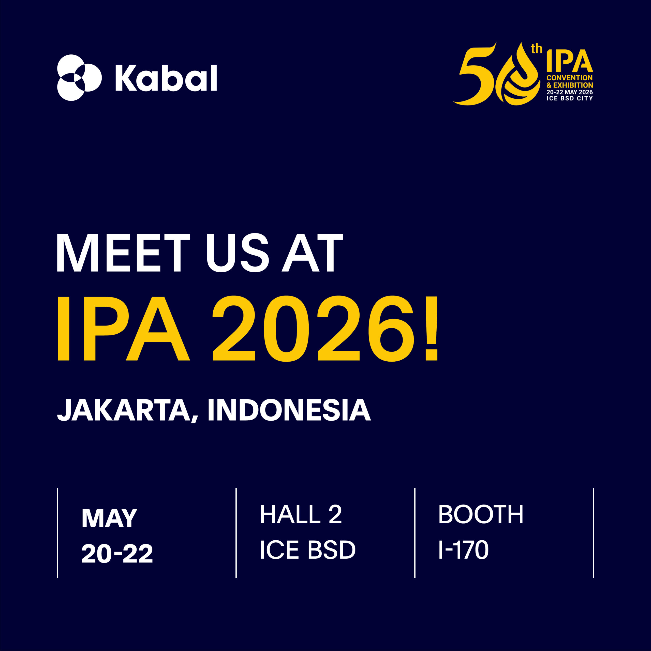 Meet Kabal at IPA Convex in Jakarta! - Kabal